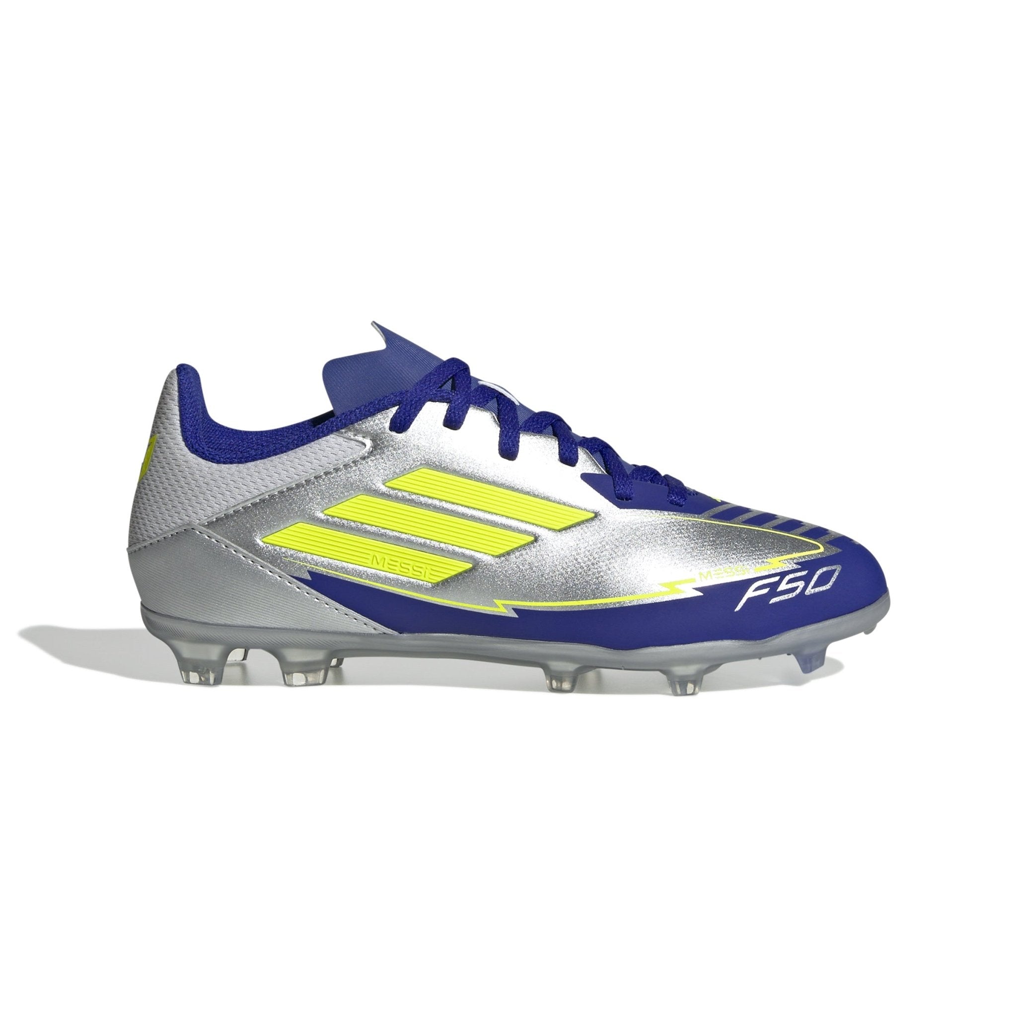 adidas F50 League Messi Firm/Multi - Ground Boots Junior Silver - Best Buy Soccer
